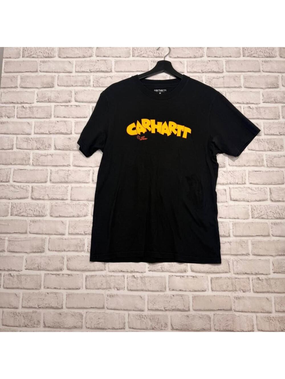 Carhartt Work In Progress T-shirt Black Cartoon Logo Adult M